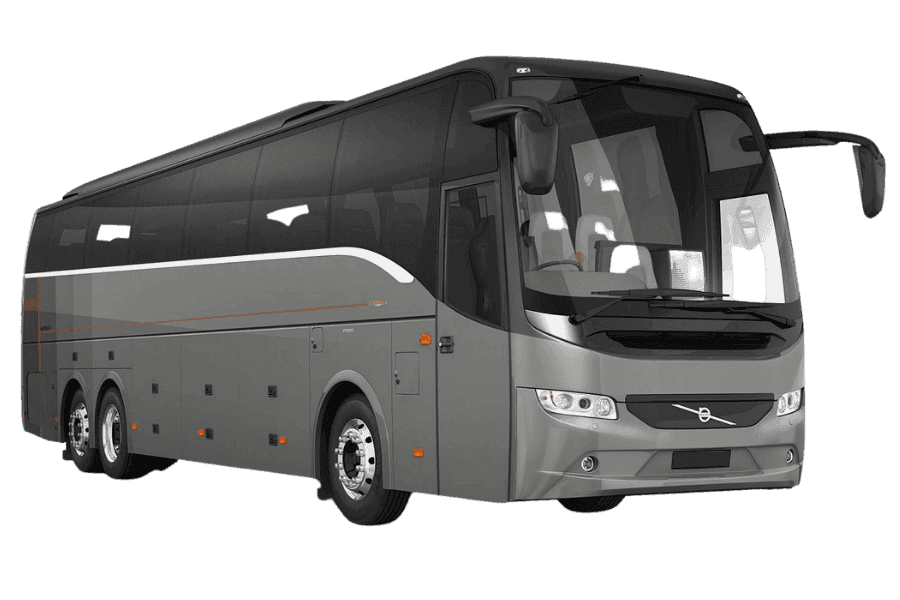 44 Passenger Coach Bus: Volvo Coach Bus or Similar